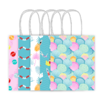 Summer Party Paper Rope Handle Paper Bag Set SP055